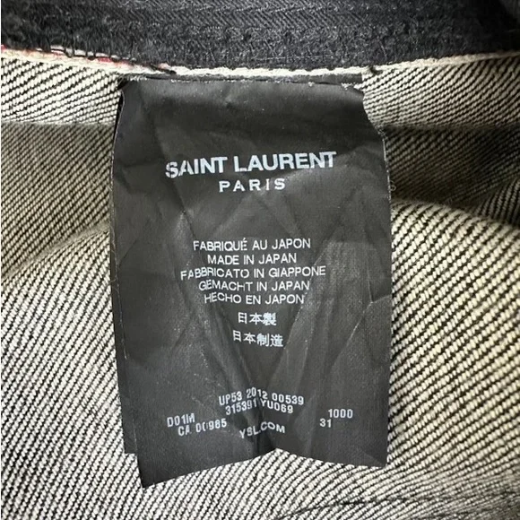 Mens YSL Jeans charcoal - Picture 5 of 5